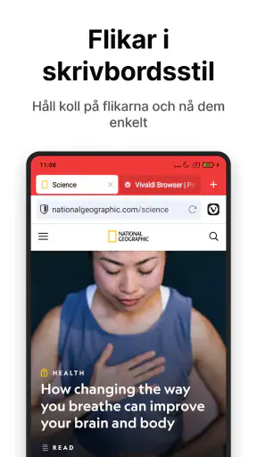 Vivaldi - Snabb webbläsare screenshot