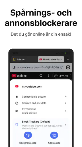 Vivaldi - Snabb webbläsare screenshot