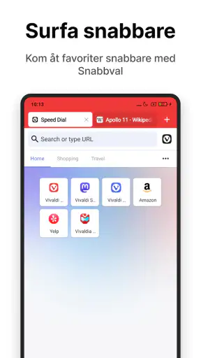 Vivaldi - Snabb webbläsare screenshot