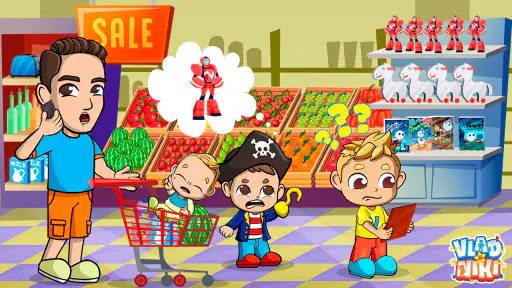 Vlad & Nikita stormarknadsspel screenshot