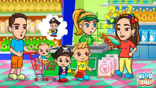 Vlad & Nikita stormarknadsspel screenshot