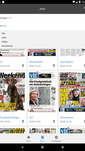 VLT e-tidning screenshot