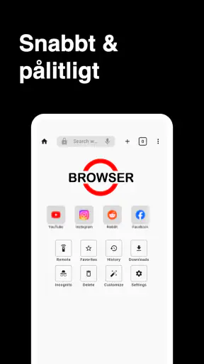 Webbläsare screenshot