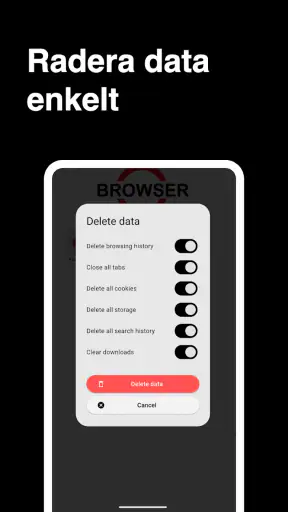 Webbläsare screenshot