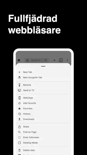 Webbläsare screenshot