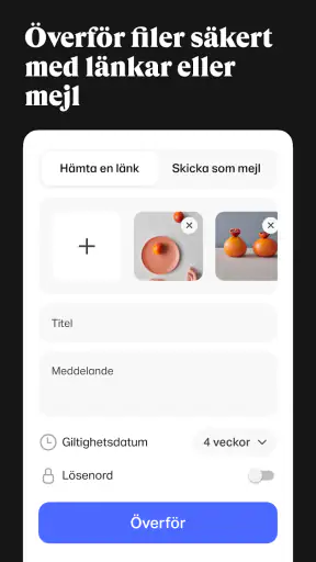 WeTransfer : Överföra filer screenshot