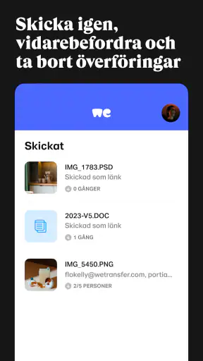 WeTransfer : Överföra filer screenshot