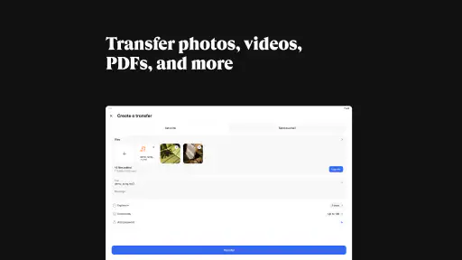 WeTransfer : Överföra filer screenshot