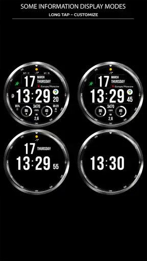 WFP 241 Digital watch face screenshot