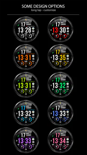 WFP 241 Digital watch face screenshot