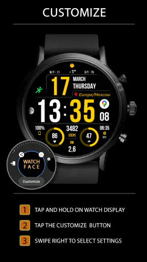 WFP 241 Digital watch face screenshot