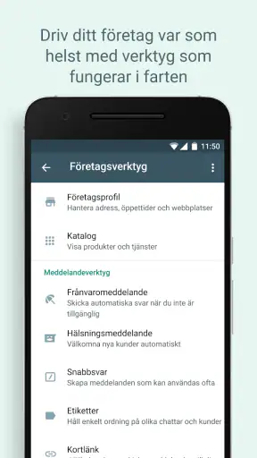 WhatsApp Business screenshot