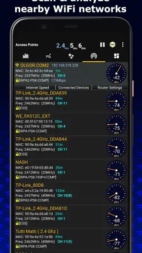 WiFi Analyzer screenshot