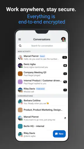 Wire – privata meddelanden screenshot