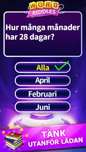 Word Riddles - Hjärntest för o screenshot
