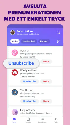 Yahoo Mail – Håll ordning screenshot
