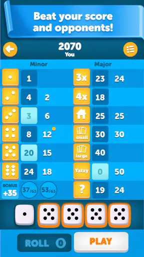 Yatzy Classic screenshot