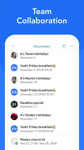 Ziik - Ditt sociala intranät screenshot