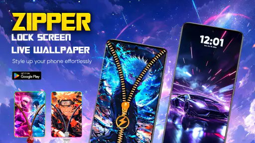 Zipper Lock Screen & Wallpaper screenshot