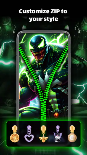 Zipper Lock Screen - ZipLock screenshot