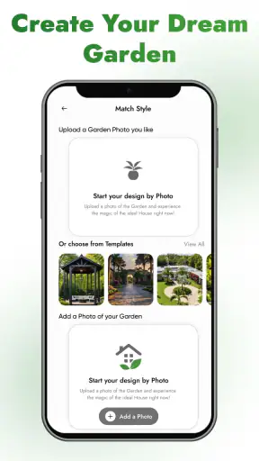 AI Garden Design Landscape Art screenshot