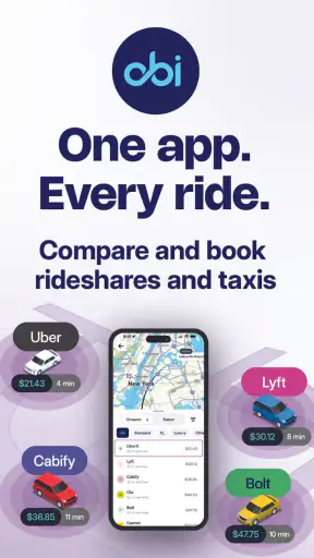Compare rideshares & taxis screenshot