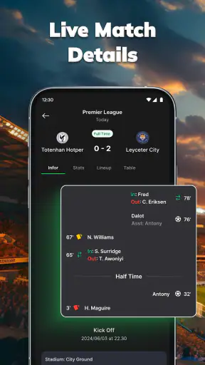 Amazic Football Live Scores screenshot