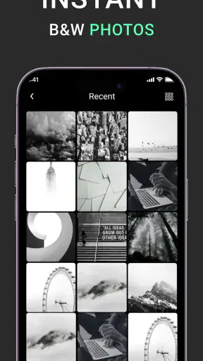 Ansal - Retro B&W 90s Filter screenshot