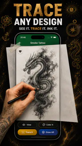 AR Draw&amp;Trace Tattoo screenshot