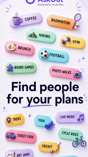 AskOut: Post & Join Plans screenshot
