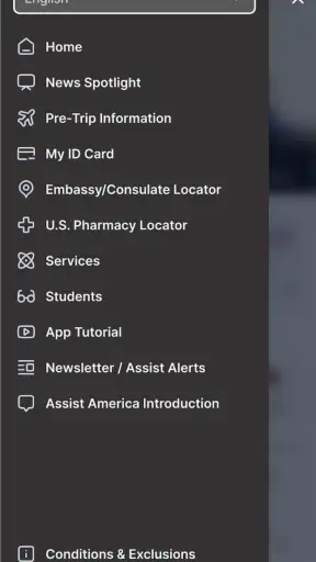 Assist America Travel App screenshot