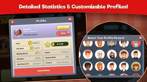 Backgammon Stars: Board Game screenshot