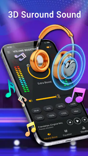 Bass Booster & อีควอไลเซอร์ screenshot