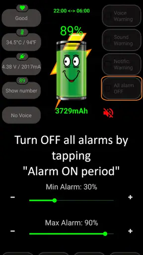 Battery Alarm PRO screenshot