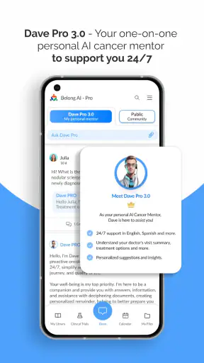 BelongAI Dave - Cancer Mentor screenshot