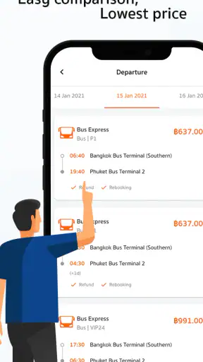 BusX: Bus, Van & Ferry Tickets screenshot