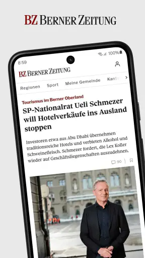 BZ Berner Zeitung Nachrichten screenshot