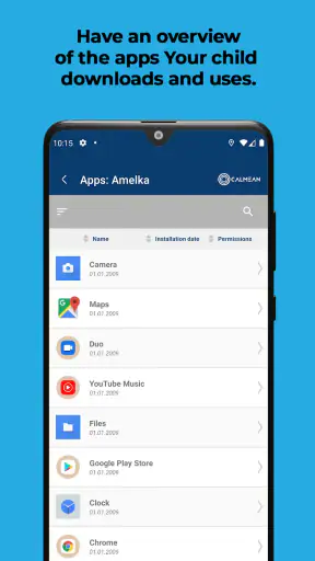 CALMEAN Control Center screenshot