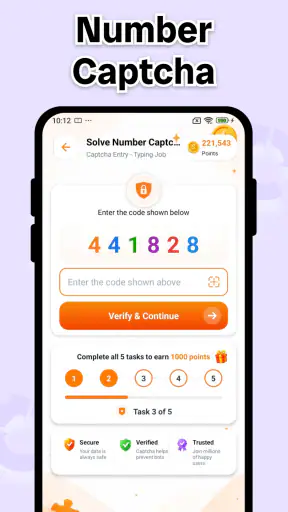 Captcha Entry - Typing Job screenshot