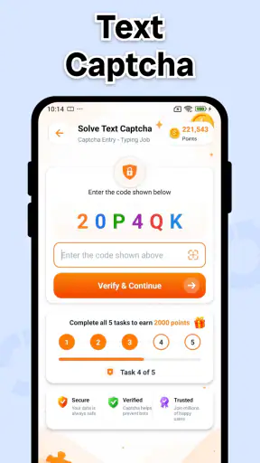 Captcha Entry - Typing Job screenshot