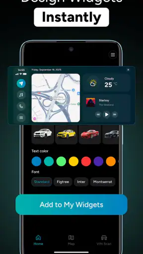 Car Dashboard Widgets - HiCar screenshot