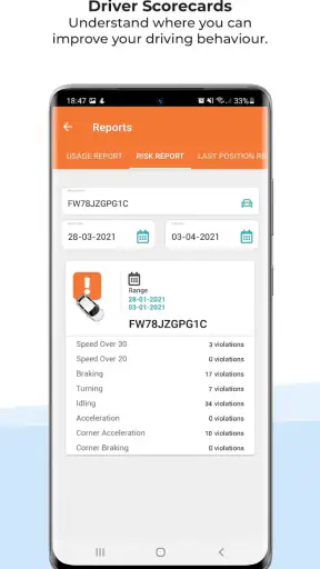 Cartrack แอพลิเคชั่นบนมือถือ screenshot
