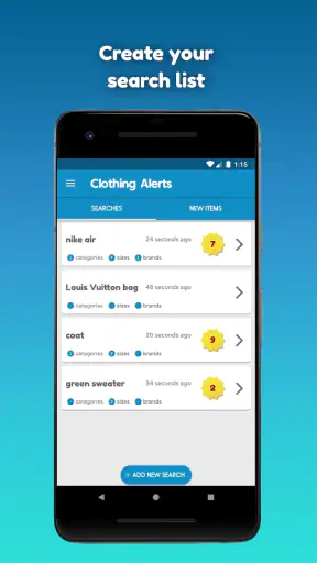 Clothing Alerts screenshot