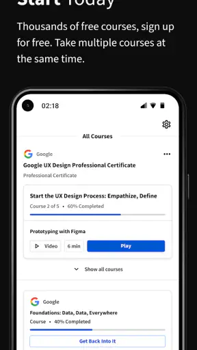 Coursera: พัฒนาอาชีพของคุณ screenshot