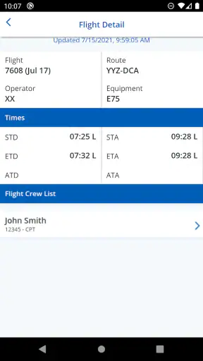 CrewMobile screenshot