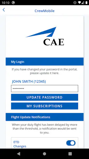 CrewMobile screenshot