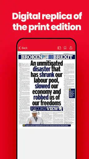 Daily Record Newspaper screenshot