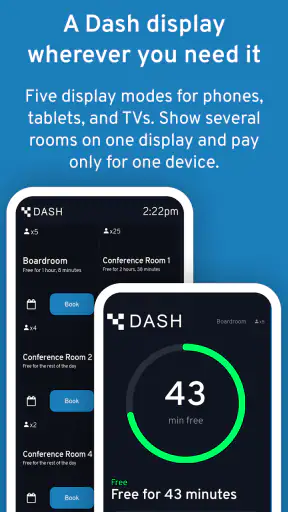 Dash - Meeting Room Display screenshot