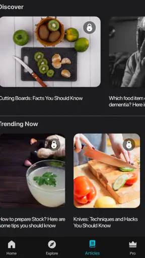 Detox recipes app screenshot