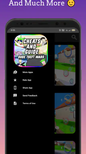 Dude Theft Wars, Cheat Codes screenshot